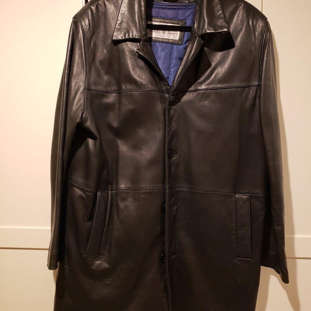 Men's Three Quarter Leather Coat